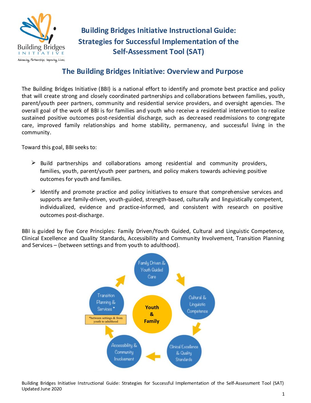 Instructional Guide: Strategies for Successful Implementation of the Self Assessment Tool
