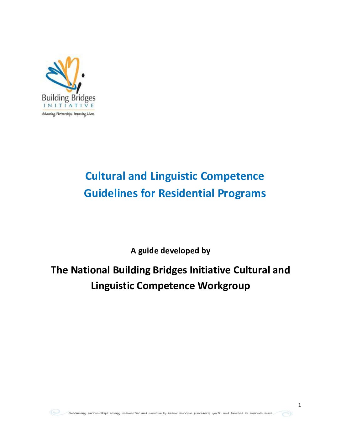 BBI Cultural and Linguistic Competence Guidelines for Residential Programs